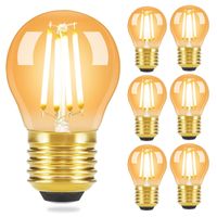 ZMH 6 Stück LED Glühbirne E27 Vintage Lampe - G45 Leuchtmittel edison Light Bulb 2700K 4W Glühlampe Warmweiß Filament Retro Birne Glas Antike für Haus Hotel Bar Café