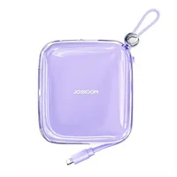 Joyroom 10000 mAh Powerbank USB anschluss und kompatibel mit iPhone Lila