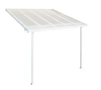 Palram - Canopia Aluminium Terrassenüberdachung Feria Weiß 295x305x305 cm
