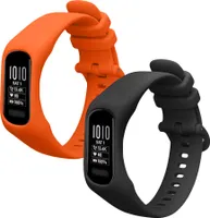 kwmobile 2x Sportarmband kompatibel mit Garmin vivosmart 5 / Smart 5 Armband - Fitnesstracker Band Set aus TPU Silikon