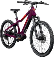 Zündapp Z240 E Bike Mountainbike 24 Zoll EMTB 130-145 cm Jugendliche ab ca. 8 Jahre Pedelec Fahrrad 9 Gang Mittelmotor lila