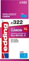 edding Tintenpatrone EDD-322 cyan Canon CLI-551XL