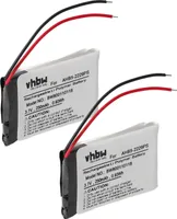 vhbw 2x Akku Ersatz für AHB5-2229PS für Wireless Headset Kopfhörer (250 mAh, 3,7 V, Li-Polymer)