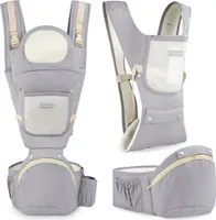 Ergonomiczne nosidełko dla niemowlaka - AMY 10w1 - 0-36 miesięcy, szare