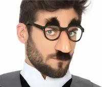 Okuliare fúzy čierne