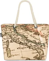 VOID Italien Landkarte Map Strandtasche Shopper 58x38x16cm 23L XXL Einkaufstasche Tasche Reisetasche Beach Bag