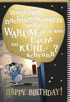 Geburtstag - Glückwunschkarte im Format 11,5 x 17 cm mit Umschlag