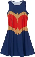 Wonder Woman - Kostüm-Kleid für Damen NS6347 (XL) (Blau)