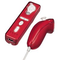 Hama Hardcase Kit for Nintendo Wii Remote Control, transparent-red, Rot