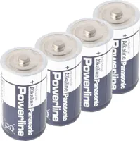 Panasonic Powerline LR14 C Baby Batterie 4er Folie, bis zu 7 Jahre lagerfähig