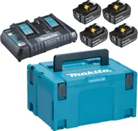 Makita Power Source Kit 198091-4, 4 x 6,0 Ah, mit Doppelladegerät