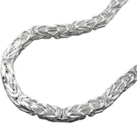 Armband ca.5mm Königskette vierkant glänzend Silber 925 19cm