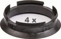 4 Zentrierringe für Alufelgen 63.40 mm auf 54.10 mm Kunststoff (63,40/54,10)