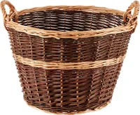Dehner Weidenkorb, Kaminkorb, Holzkorb, Höhe 35 cm, Ø 50 cm, aus Weidengeflecht