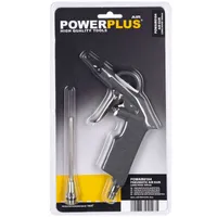 Powerplus Druckluftpistole Ausblaspistole mit langer Düse - Aluminium