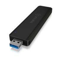 Icy Box IB-1818-U31 Geh. IcyBox USB 3.1 (Gen2) M.2 SATA SSD Key-B Alu schwarz