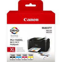 Canon PGI-1500XL Druckerpatrone Multipack schwarz, gelb, cyan, magenta