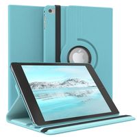 EAZY CASE Tablet Hülle kompatibel mit Apple iPad Mini 5 (2019) Hülle, 360° drehbar, Tablet Cover, Tablet Tasche, Premium Schutzhülle aus Kunstleder in Hell Blau