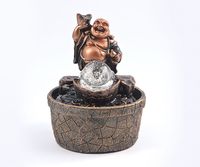 Brunnen 'Buddha', Höhe: 19 cm, Polyresin