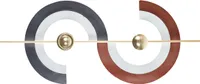 BELIANI Wanddekoration Mehrfarbig Eisen Geometrisch Einteilig Handgemacht Modern Wandobjekt Wanddeko für Schlafzimmer Wohnzimmer Flur Küche Esszimmer