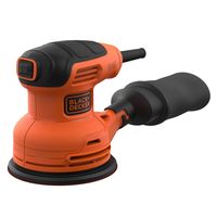 Black & Decker BEW210 - Ruční bruska - Orbitální bruska - Černá - Oranžová - Prachový sáček - Kulatá - 14000 otáček za minutu