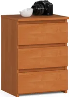Nachttisch AKORD CL3 in der Farbe Erle mit 3 Schubladen B40 x H57 x T35 cm