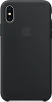 Apple Hülle für Apple iPhone X Smartphone - Schwarz - Silikon, MicroFiber