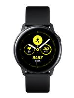 SAMSUNG Galaxy Watch Active Black Uhr Herrenuhr Kautschuk schwarz