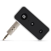 HLHBDSM Bluetooth Empfänger Auto Aux Bluetooth Adapter Bluetooth 5.0 3.5mm Klinke Bluetooth Receiver KFZ unterstützt für Autoradio Stereoanlage Lautsprecher
