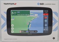 TomTom GO Camper Max Camping Navigationsgerät 17,78 cm (7 Zoll) Display, Sonderziele für Wohnmobile und Wohnwagen, Karten-Updates Welt, TomTom Traffic - Schwarz