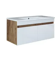 Roomart Atria, Waschbecken mit Unterschrank 100 cm, in 4 Farben, Badezimmermöbel