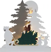 Weihnachtsbaum Schwibbogen Bulli Vorlage für LED Beleuchtung - .de