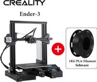 3D tlačiarne Creality Ender-3 , 220*220*250mm Veľkosť tlače + 1kg čierne vlákno PLA + 5m biele vlákno PLA