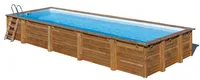 GRE Rechteckiger Echtholzpool MINT, 1010 x 418 x 146 cm + Smart Plug + GRATIS Sommer und Winterabdeckungen