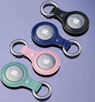 4 Stück Schutzhülle für Apple Airtag Bluetooth Tracker Finder Silikon Hülle, Laimtop Litschi Haut Airtag-Abdeckung für Tasten Rucksäcke Liner Taschen