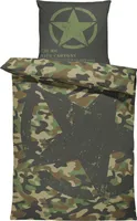 4 teilig Camouflage Bettwäsche 135x200 cm Militär US Army Stern Tarn Mikrofaser