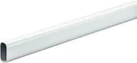 Hettich Schrankrohr für schwere Belastung Ø 30/15 x 1200 mm, oval, weiß