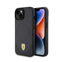 Ferrari FEHMP15SPTEK pouzdro pro iPhone 15 6,1", černé, černé, tvrdé pouzdro