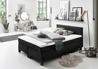 Philly Boxspringbett, 180x200 cm, Anthrazit