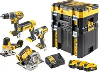 Kombinovaná sada 18V Dewalt Dck500P3T (Dcd796 + Dcf887 + Dcs570 + Dcs335 + Dcl050) 3x5,0Ah 2x Tstak