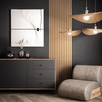 NEWROOM Tapete Braun Vliestapete Paneel - Holztapete Skandi Beige Braun Holz Lamellen Holzwand Modern Lamellenwand