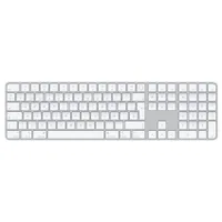 Apple Magic Keyboard Numerisch mit Touch ID (A2520) Weiße Tasten QWERTY Spanisch Silver Neu