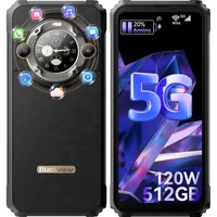 Blackview BL9000 Outdoor Handy 5G, 24GB RAM 512GB ROM Dimensity 8020 Outdoor Smartphone Ohne Vertrag,6.78'' FHD+1.32'' Zurück Dsiplay, 8800mAh/120W/AI
