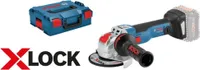 X-LOCK Akku-Winkelschleifer GWX 18V-10 in L-BOXX |