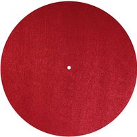 Dynavox Plattentellerauflage (Rot Filz) -   - (Vinyl / Zubehör)