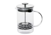 Bialetti 0004420 Szklany spieniacz do mleka Bialetti, 1 litr, przezroczysty/czarny/srebrny