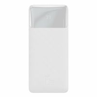 Baseus Bipow Schnelllade-Powerbank 20000mAh 15W weiß (Overseas Edition) + USB-A - Micro-USB-Kabel 0,25m weiß (PPBD050102)