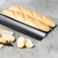 Baguetteblech mit 3 Mulden