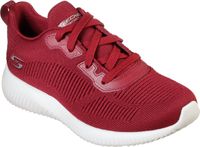 rote skechers memory foam