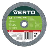 VERTO Tarcze szlifierskie 150 x 20/16/12.7 x 20 mm, 2 szt.